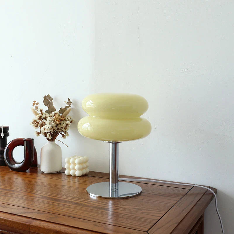Tischlampe aus Macaron-Glas