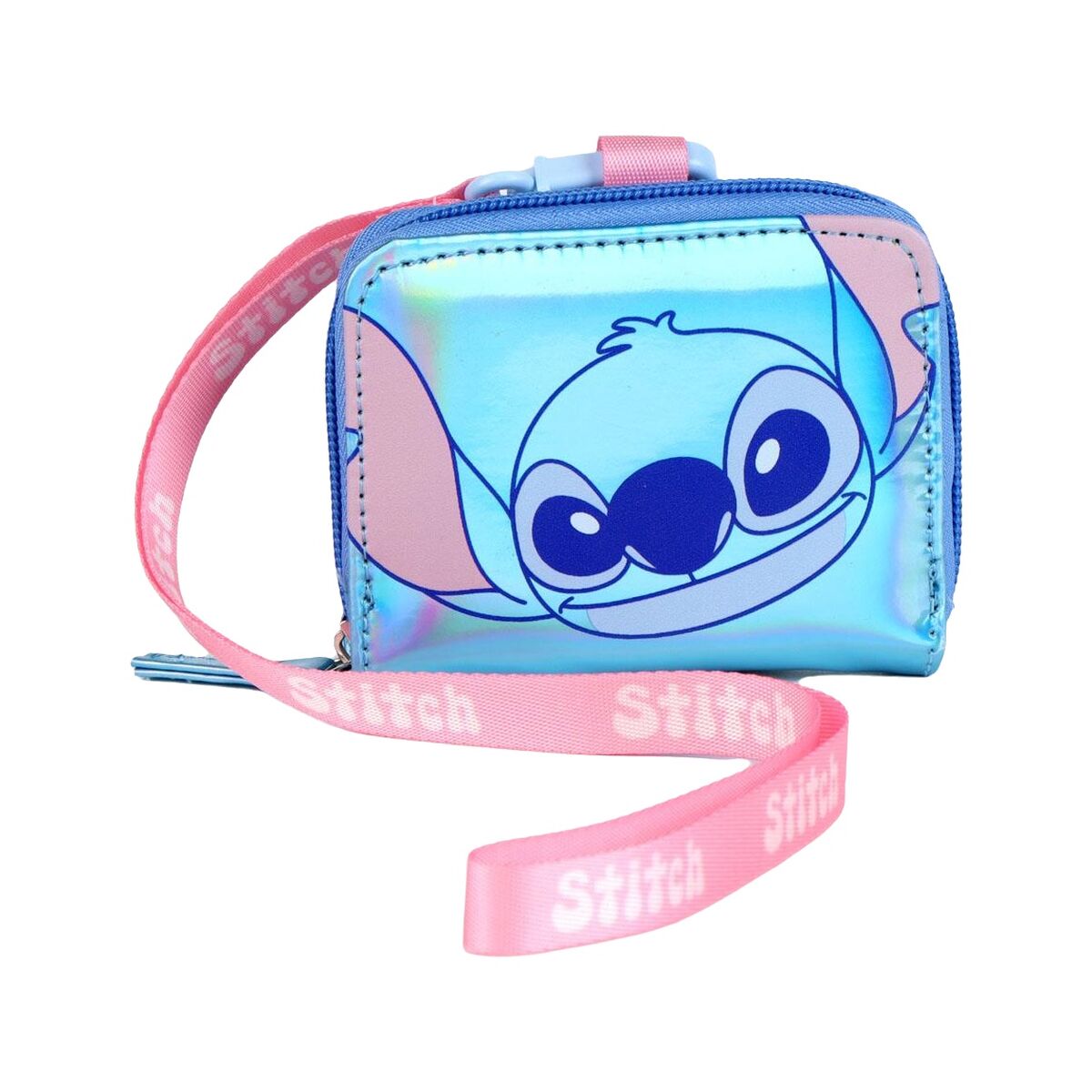 Plånbok Stitch i blå, polyuretan
