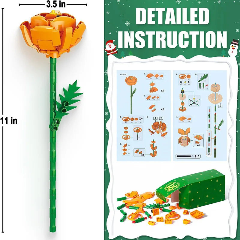 Adventskalender 2025 mit Blumenstrauß-Bausteinen – 24 Tage voller festlicher Überraschungen
