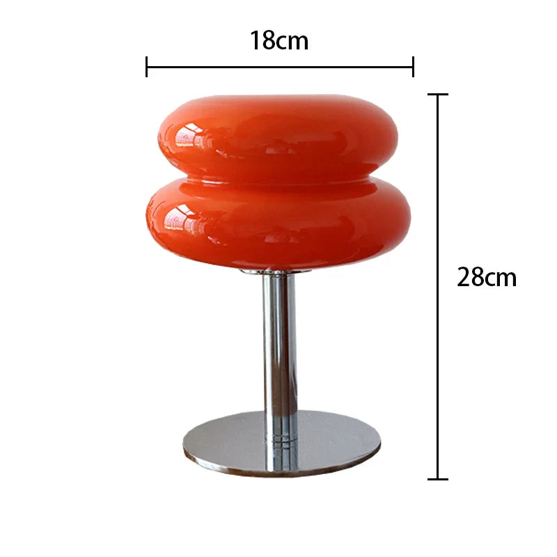 Tischlampe aus Macaron-Glas