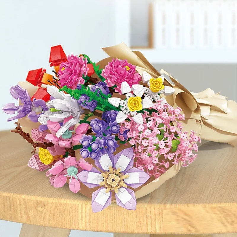 Adventskalender 2025 mit Blumenstrauß-Bausteinen – 24 Tage voller festlicher Überraschungen
