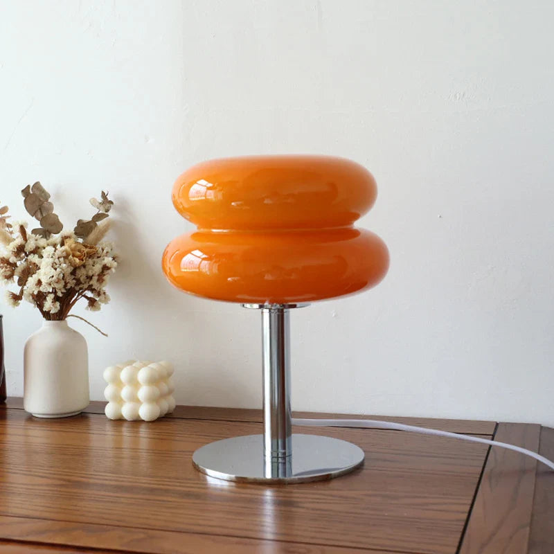Tischlampe aus Macaron-Glas