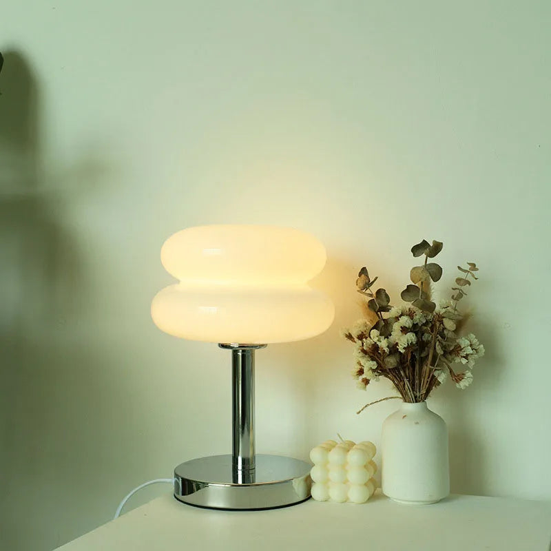 Tischlampe aus Macaron-Glas