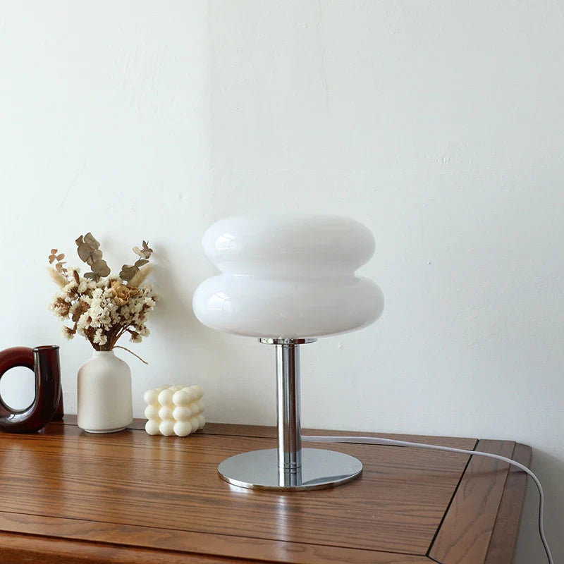 Tischlampe aus Macaron-Glas
