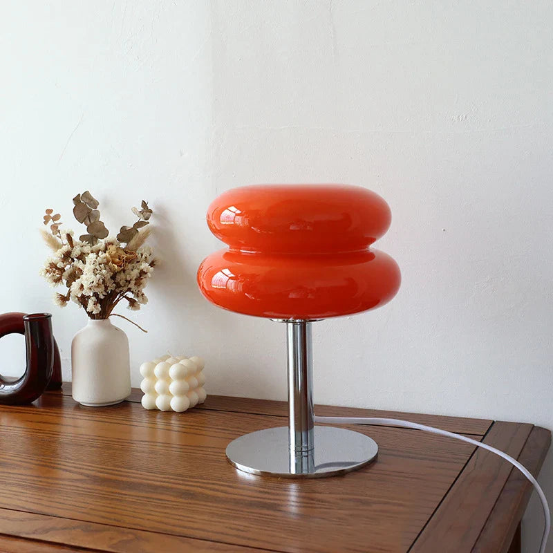 Tischlampe aus Macaron-Glas