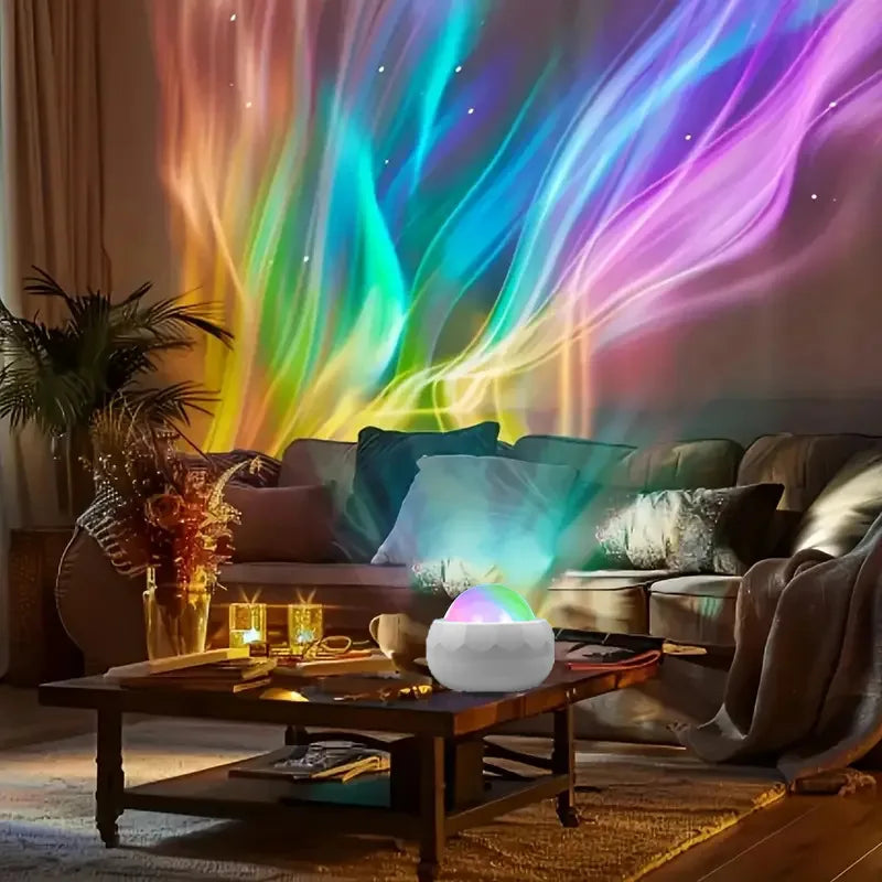 Norrsken Stjärnhimmel Projektorlampa LED Atmosphärsljus Natt