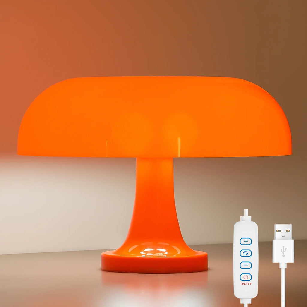 Minimalistische Pilz-Tischleuchte von dänischem Designer