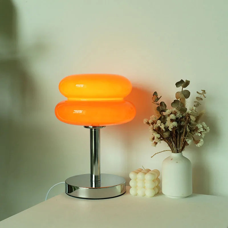 Tischlampe aus Macaron-Glas