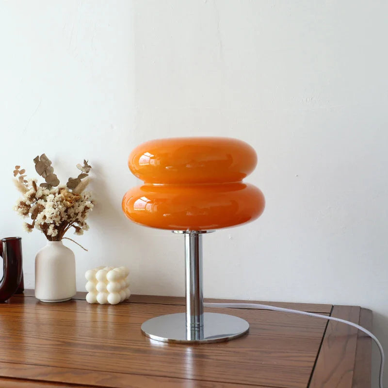 Tischlampe aus Macaron-Glas
