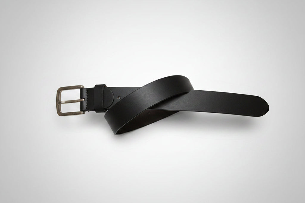 Läder Bälte, 3.5 cm - Bredd