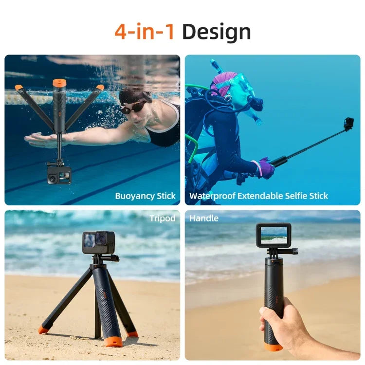 Telesin Flytande Selfiepinne Tripod  220 - 610mm med fäste för GoPro