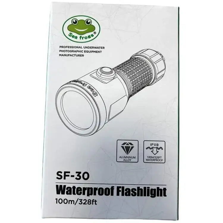 Sea Frogs  SF-30 100m/325FT Underwater Video 3000 lm Dykficklampa