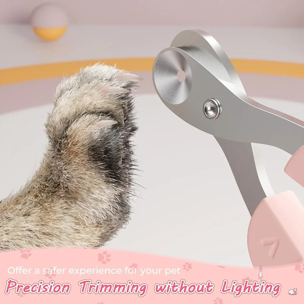 Pet Nail Claws Clipper With Non-Slip Handle For Cats Dogs Rabbits & Guinea Pigs