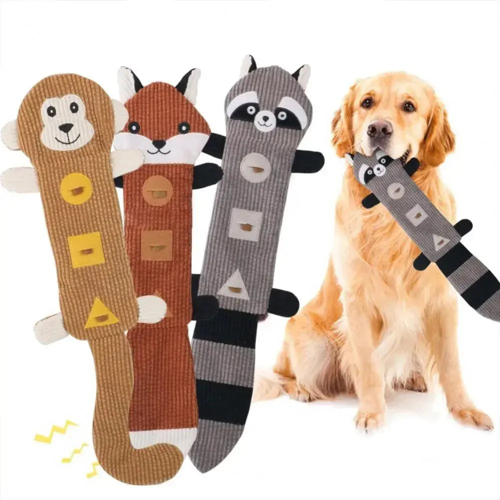 Durable Bite-Resistant Squeaky Grinding Teeth Food Treat Dispensing Pet Dog Chew Toy