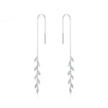 Shiny Sterling Silver S925 Earrings Fashion Women