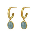 Women's 925 Silver & Natural Jasper Gemstone Earrings