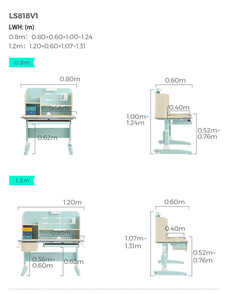 Adjustable Height Fun Study Desk for Children-1