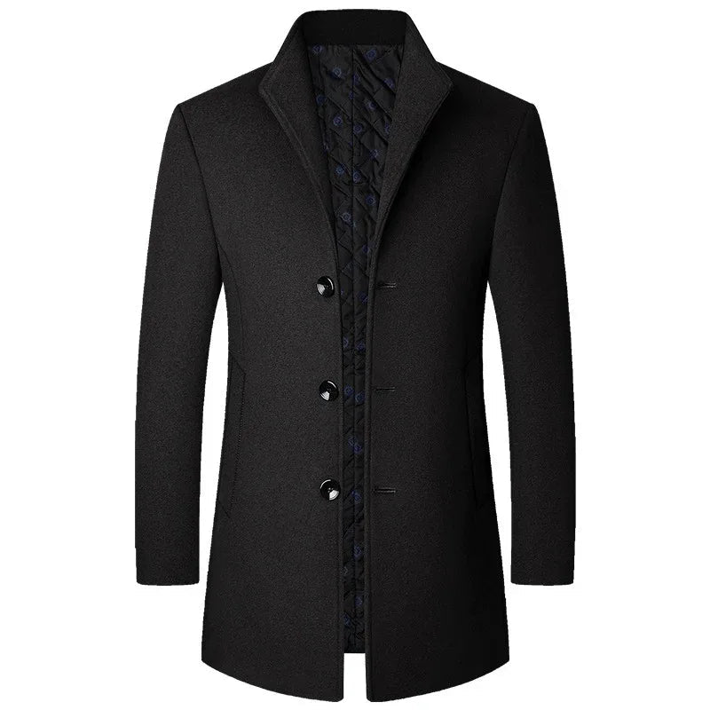 Autumn And Winter Casual Woolen Coat For Men