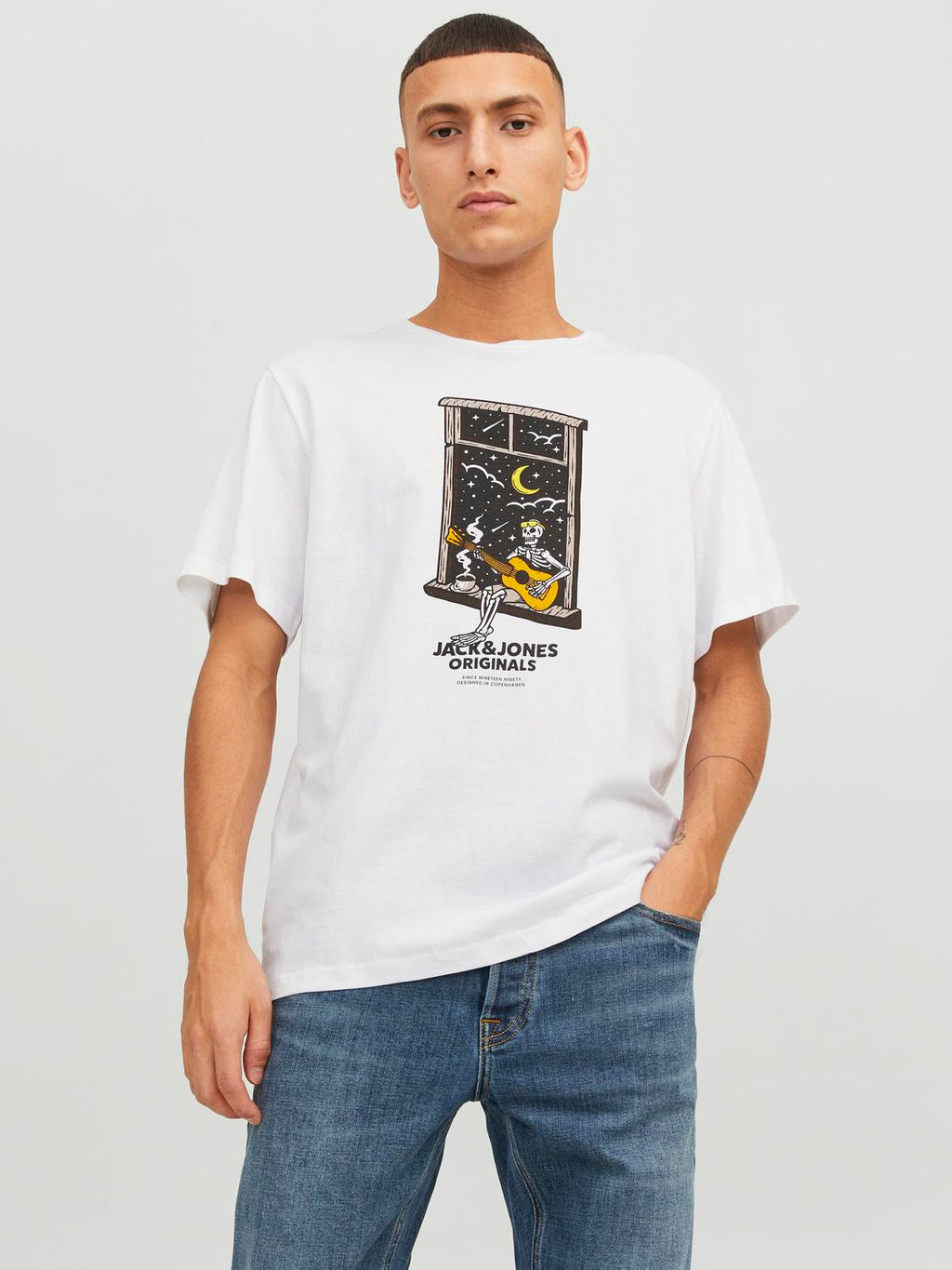 AFTERLIFE TEE SS CREW NECK - SCHÄDELDRUCK