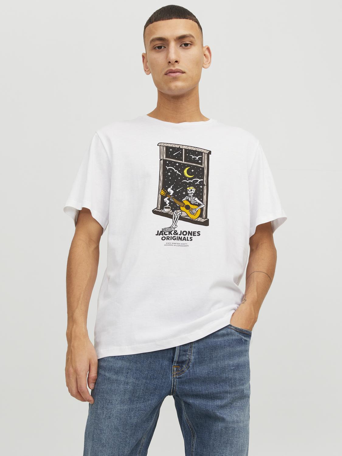 AFTERLIFE TEE SS CREW NECK - SCHÄDELDRUCK