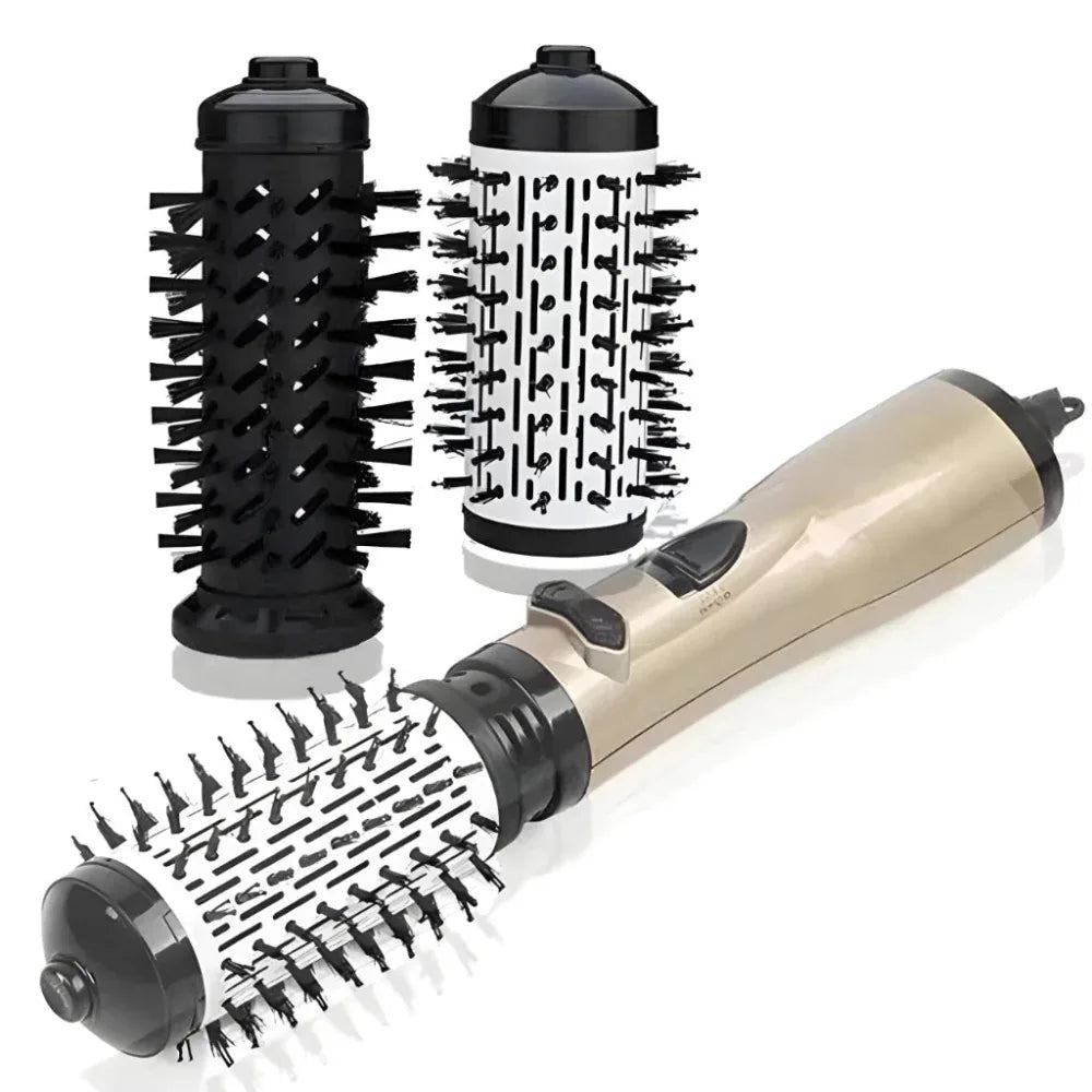 Electric Automatic Multi-Functional Hair Curler And Hair Straightener Brush