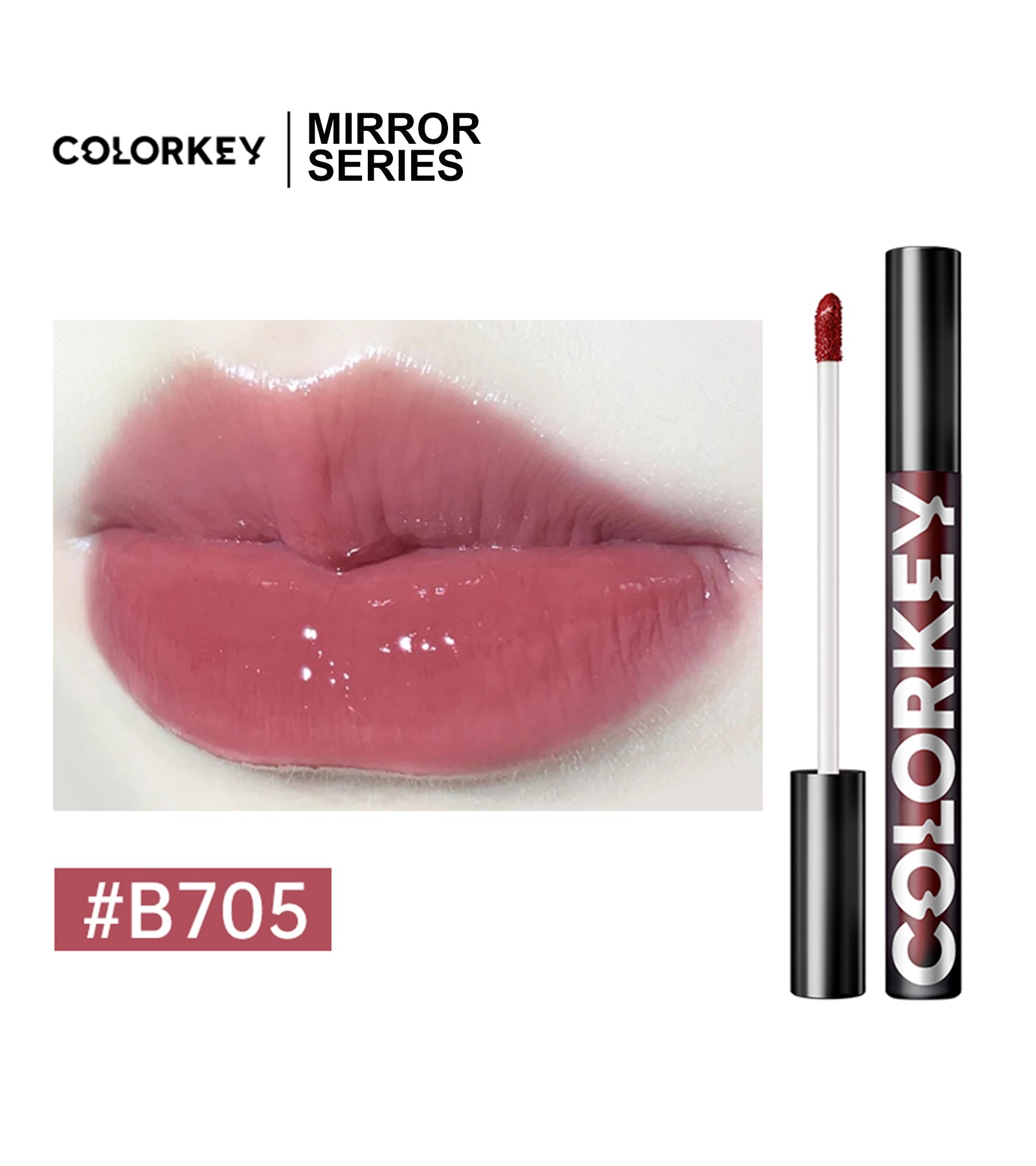 Airy Lip Gloss Mirror Series B705 Brown-1