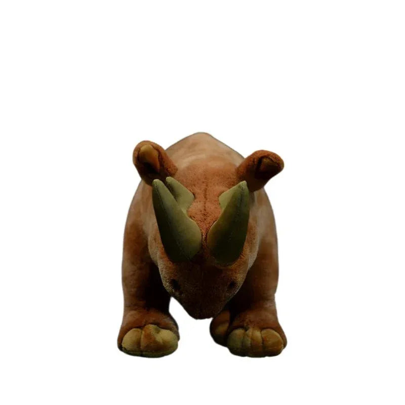 Ancient Creature Egyptian Heavy Foot Double Horned Rhino Animal Plush Toy