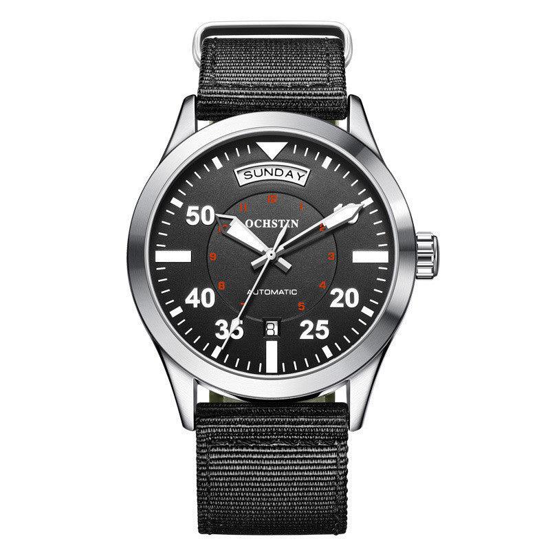 Automatic Mechanical Waterproof Nylon Strap Watch