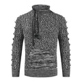 Autumn And Winter Loose Stand Collar Pullover Knitted Sweater For Men