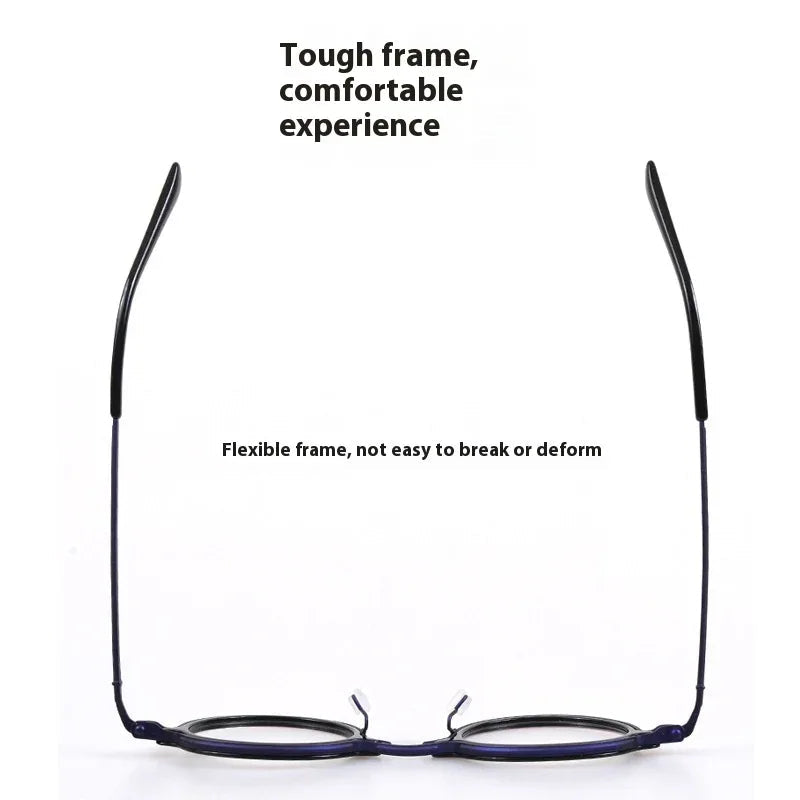 Pure Titanium Fashion Retro Trend Anti-Blue Light Glasses