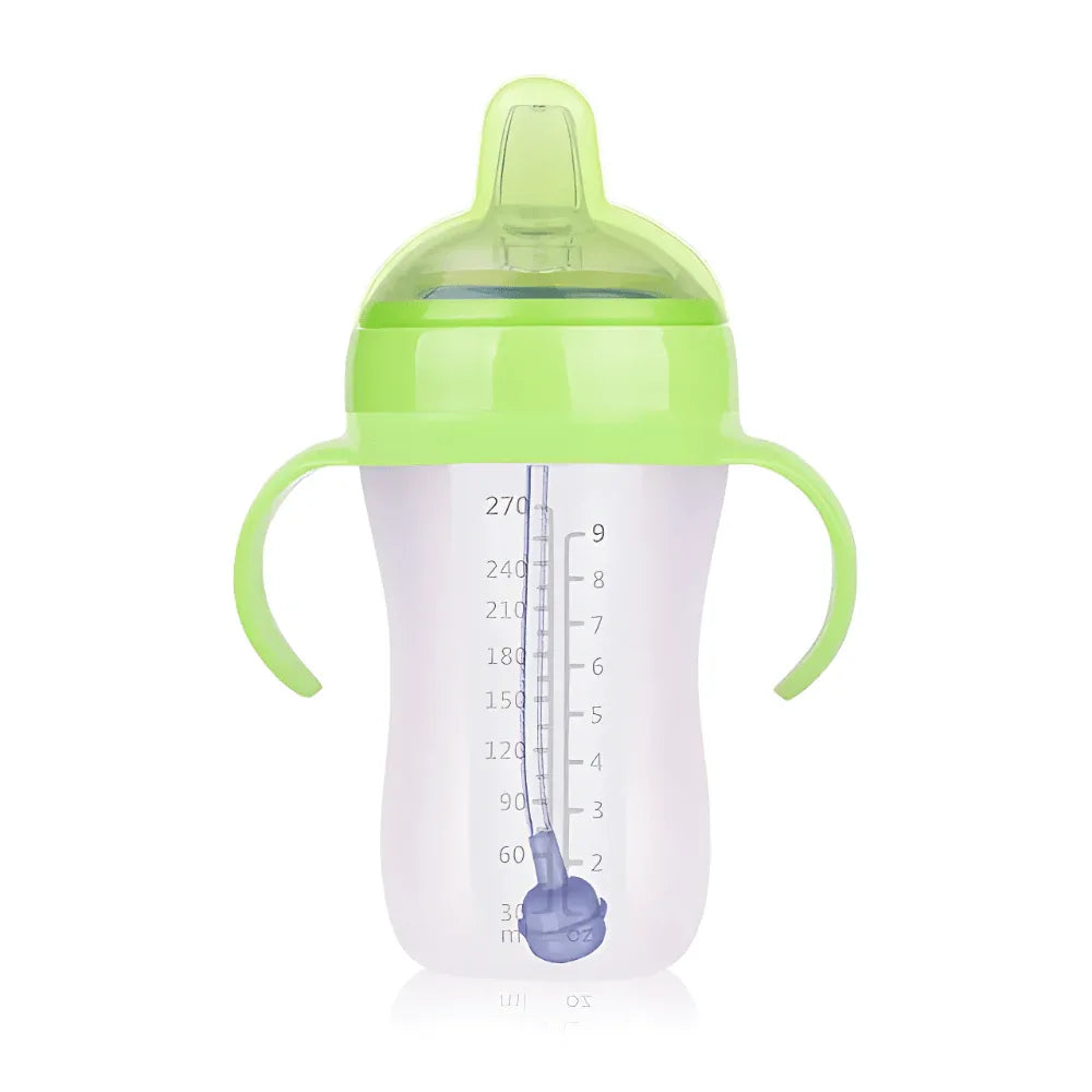 Baby Full Silicone Feeding Bottle With Handles