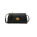 Baguette Twist Lock Leather Shoulder Bag-0