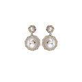 Baroque Swan Gold Earrings-0