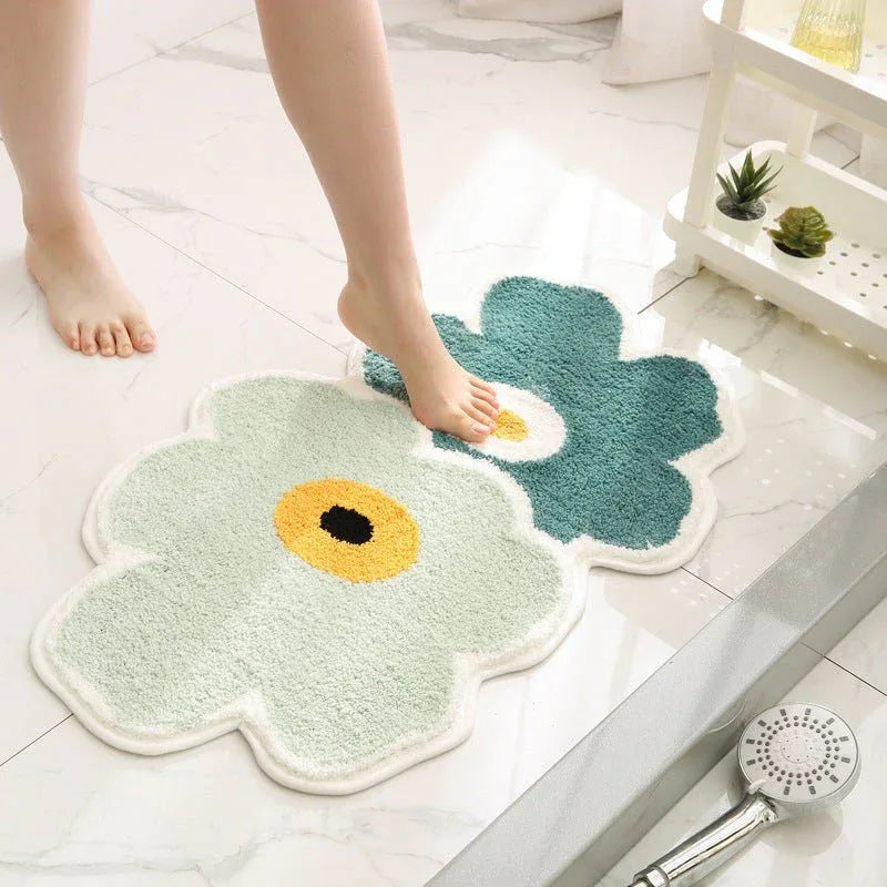 Bathroom Absorbent Anti Slip Floor Mats Pads Rugs