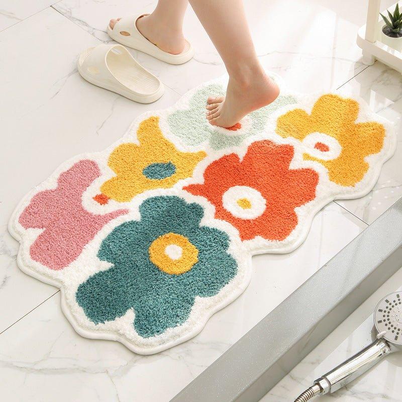Bathroom Absorbent Anti Slip Floor Mats Pads Rugs