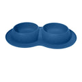 Pet Supplies Non Slip Waterproof Silicone Water Food 2 In 1 Double Mat Pad Pet Dog Cat Bowls