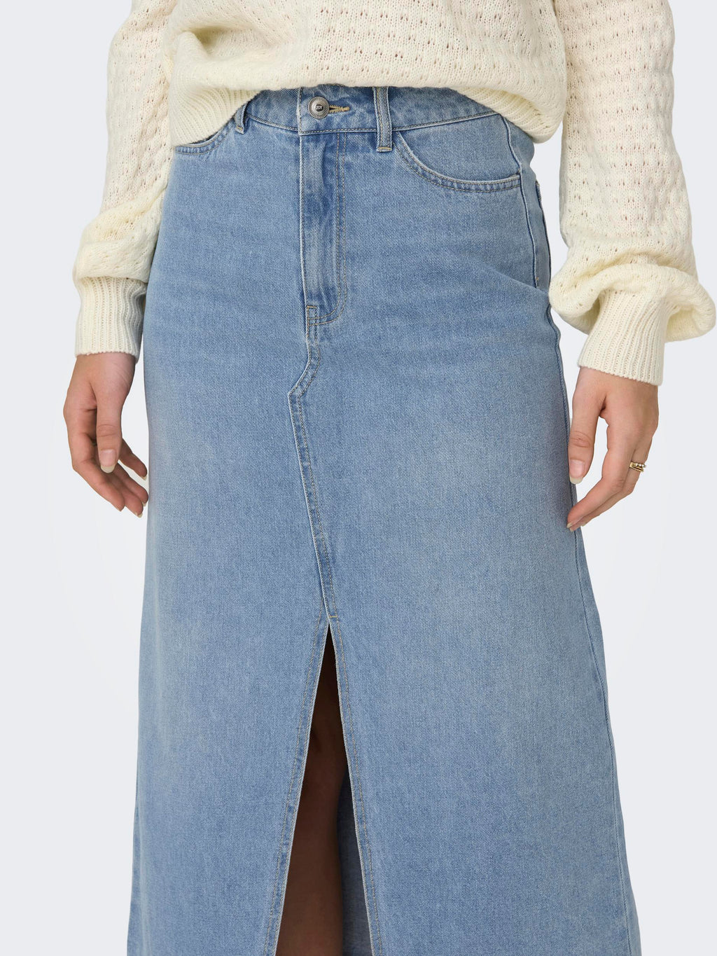 BELLA HW LONG SKIRT DNM