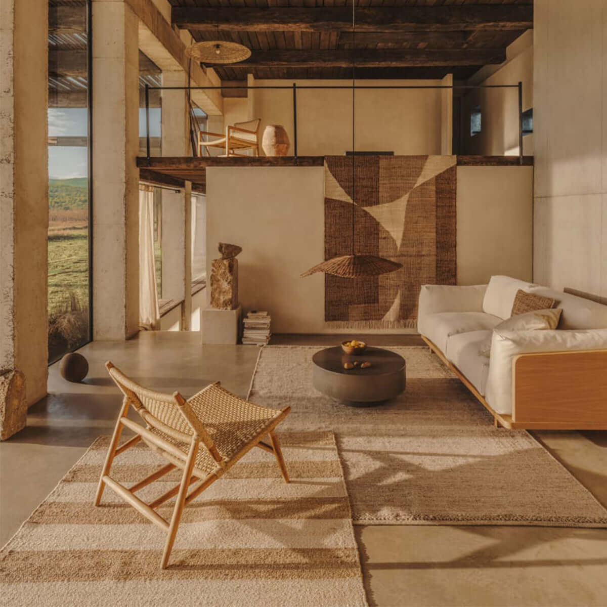 Benny Modern Rattan Lounge Chair