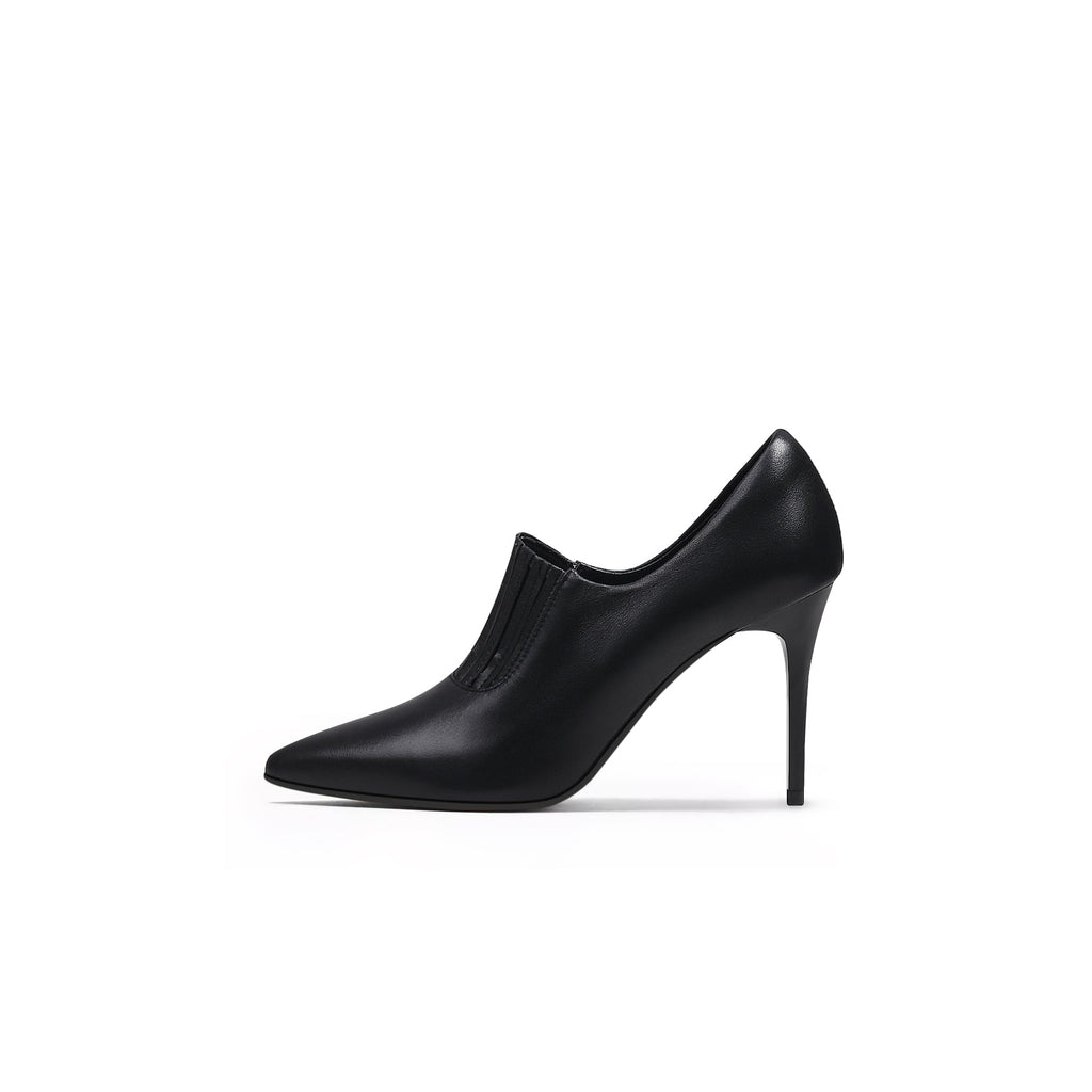 Black Leather Stilettos-0