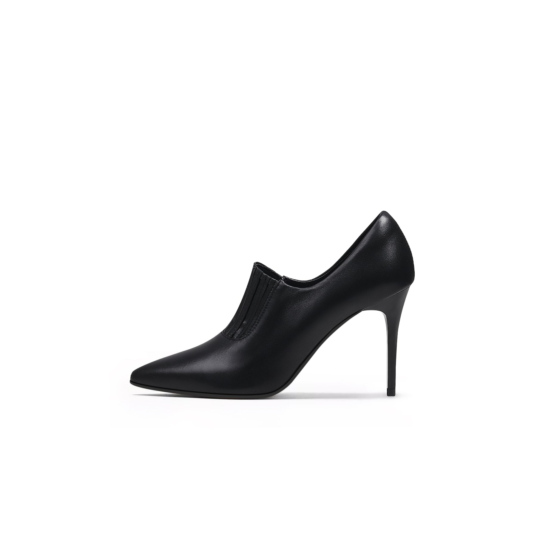 Black Leather Stilettos-0