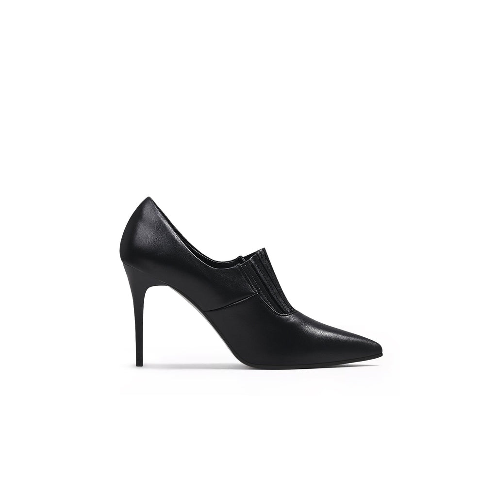 Black Leather Stilettos-2