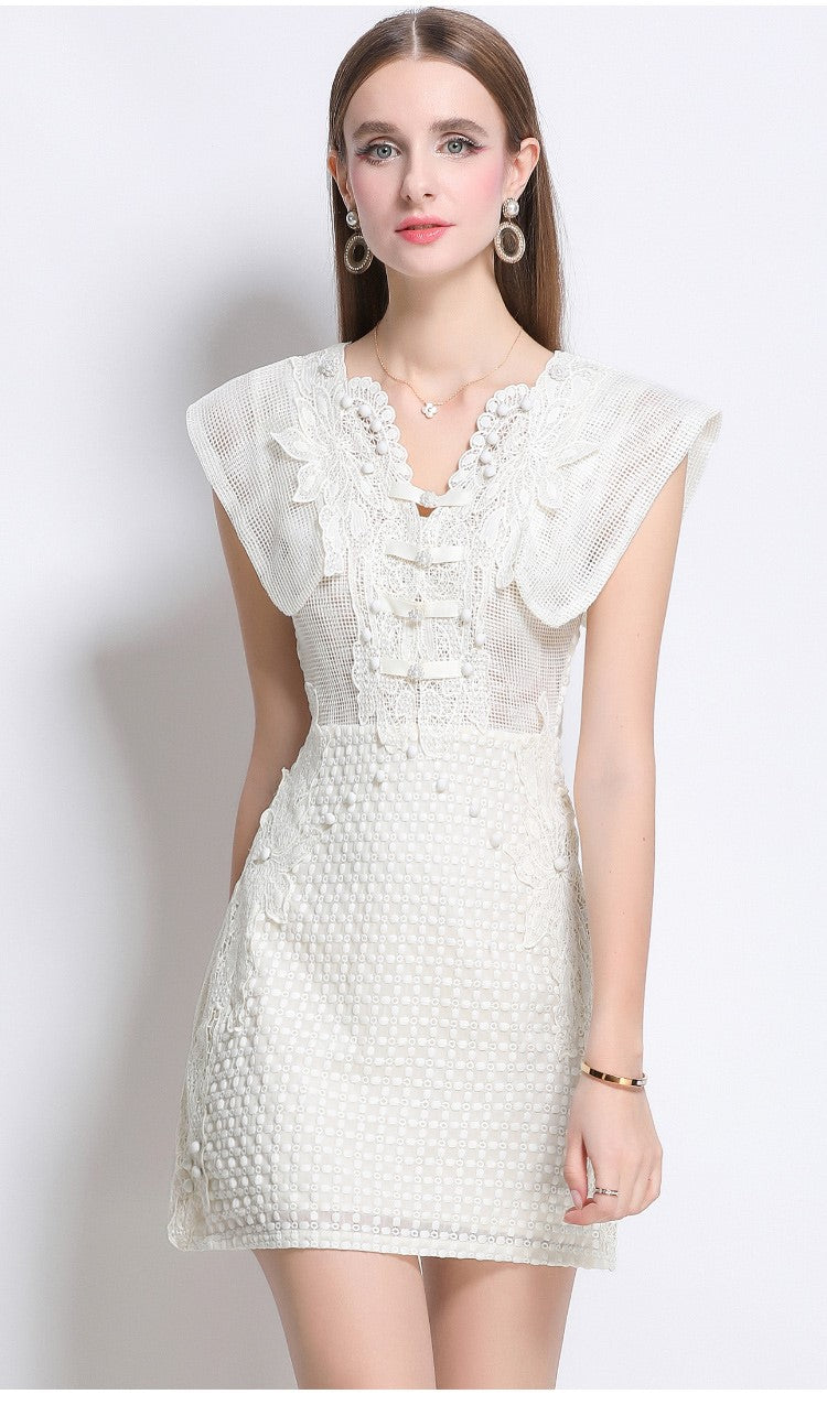 Blanche Romantic Cap Sleeve Lightweight Dress