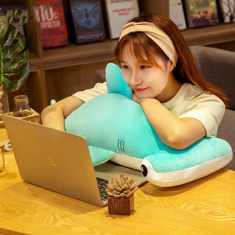 Blue Plush Hammerhead Shark Doll Toys