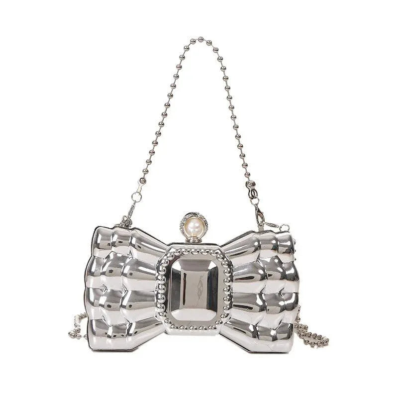 Bow Tie Shaped Chain Handbag For Women