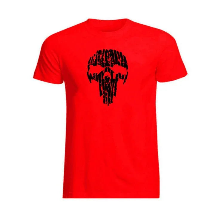 Broken Skull Cotton T-Shirts For Men