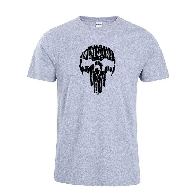 Broken Skull Cotton T-Shirts For Men