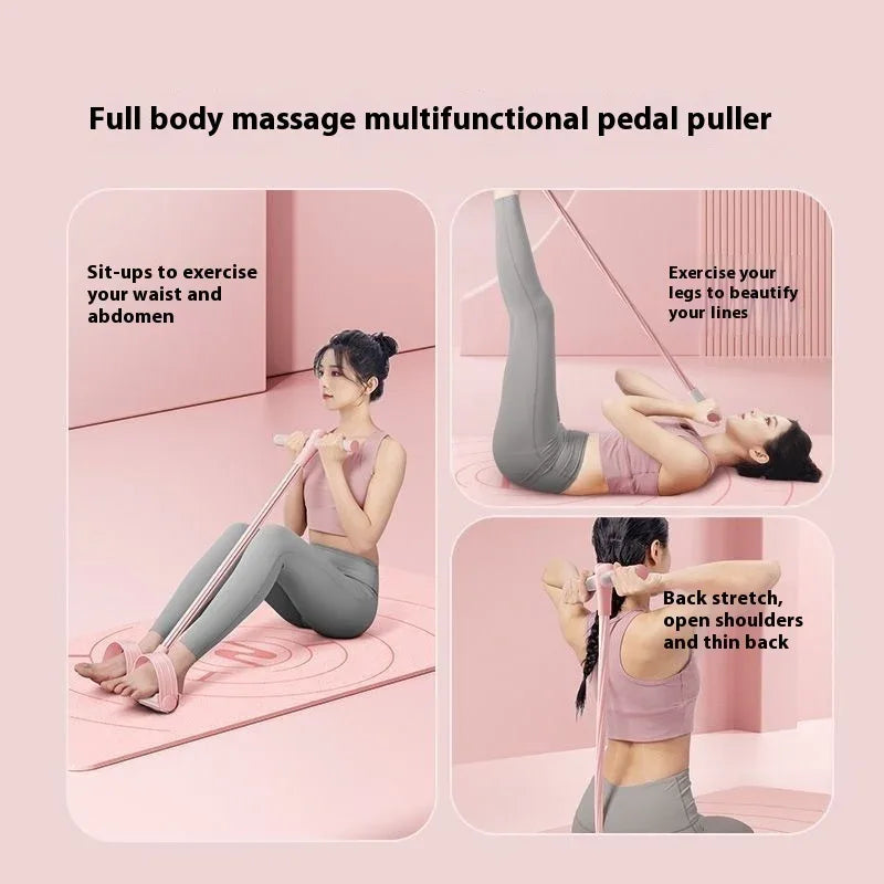 Pedal Puller Chest Expander Upgraded Sit-Ups Abdominal Versatile At Home Workout Gym Equipment