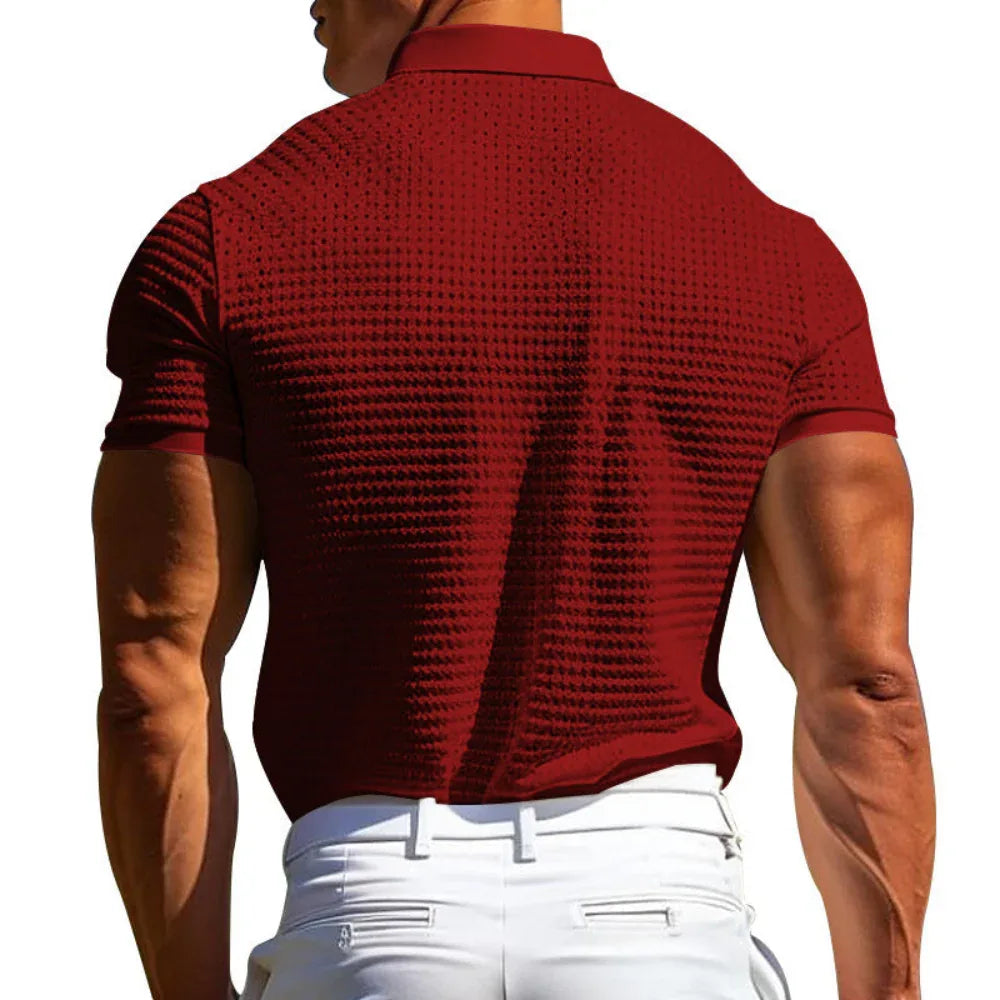 Short Sleeve Polo Shirt Men's Fashion Summer Lapel Shirt