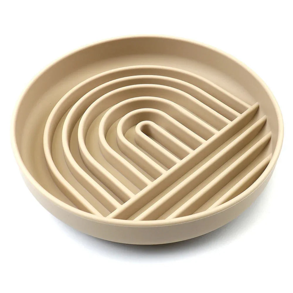 Slowdown Slow Feeder Silicone Pet Dog Bowl