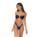 Low Waist Sexy Bikini Solid Color Split Women's Swimsuit Swimming